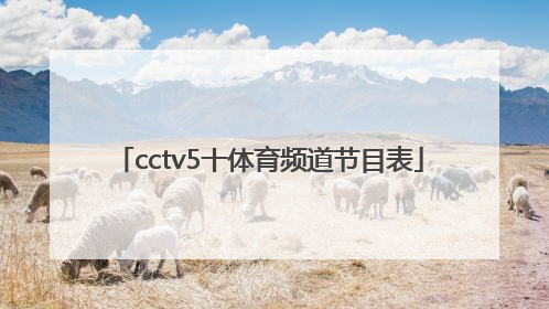 「cctv5十体育频道节目表」中央体育频道cctv5十节目表